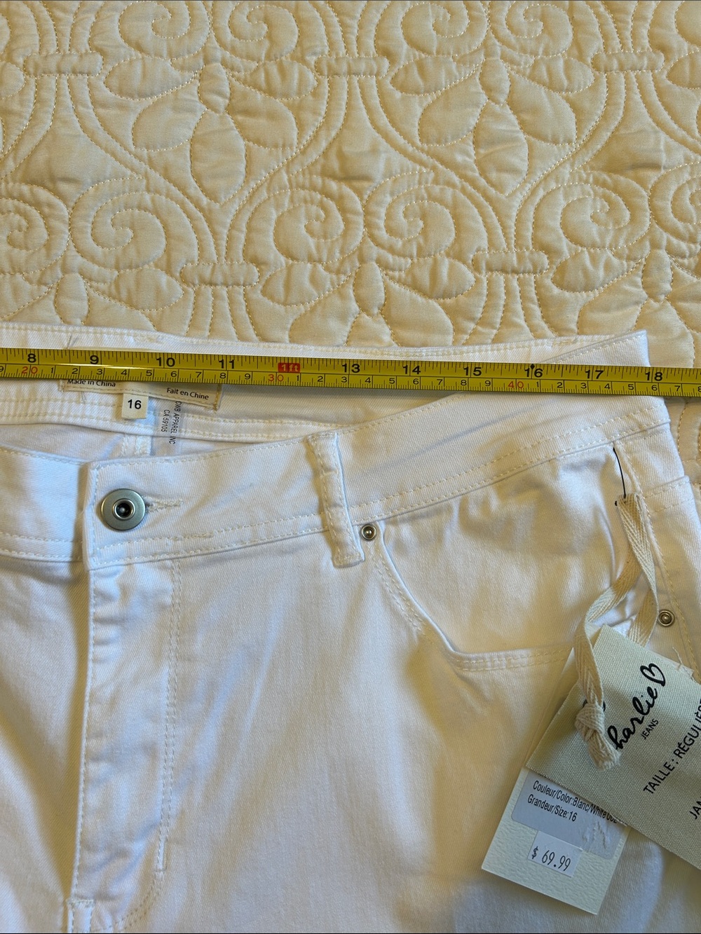 Charlie B White Crop Denim - Picture 5 of 8